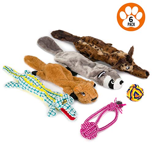 Dog Squeaky Toys Peluches para perros Chew No Stuffing Puppy Toys Juguetes de cuerda duraderos