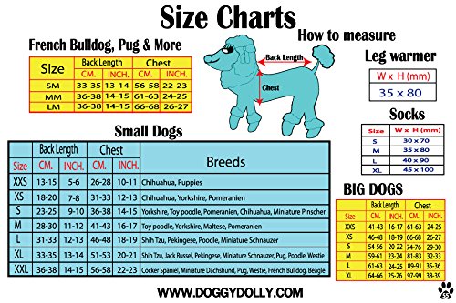 Doggy Dolly S025 Polo Camisa de Perros Bulldog francés, Color Blanco