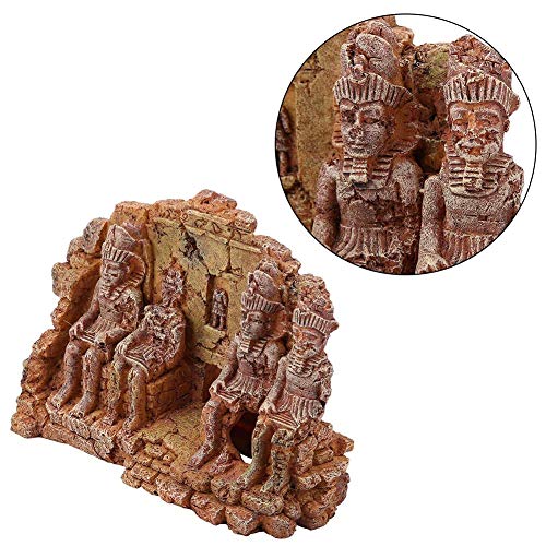 Duokon Estatua Decorativa de Resina Artificial para Acuario, diseño de casa de Buda
