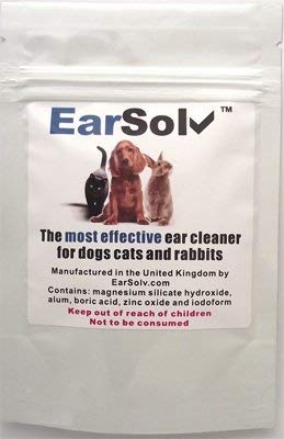 EarSolvTM 20 g limpia la cera, levadura y ácaros en perros, gatos y conejos. ** 100% GARANTIZADO**