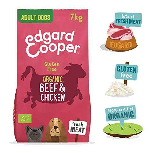 Edgard & Cooper pienso para Perros Adultos sin Gluten, Natural con tenera y Pollo de Corral ecológicos, 7kg. Comida balanceada sin harinas de Carne ni Carnes sobreprocesadas, cocinado a Fuego Lento