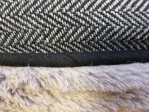 Ellie-Bo - Cama Reversible de Tweed y Piel sintética Gris para jaulas y jaulas de Perro XXL de 122 cm