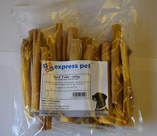 Express Pet Supplies 500 g 6 pulgadas de carne de vaca de toro hipoalergénico para perro masticar bajo olor como pizza