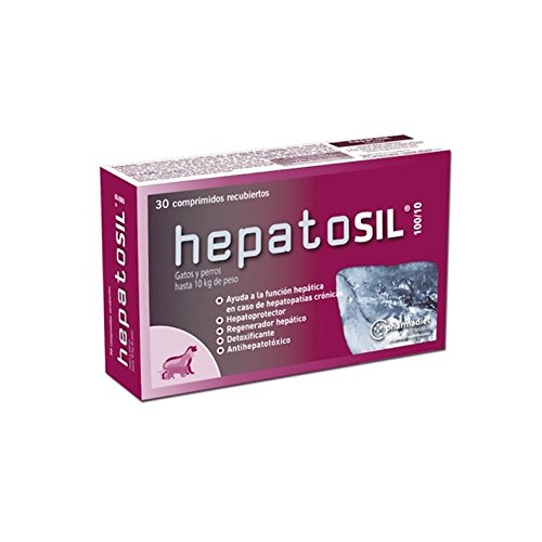 Farmadiet Hepatosil 100/10 Envase con 30 Comprimidos para Gatos y Perros hasta 10 kg