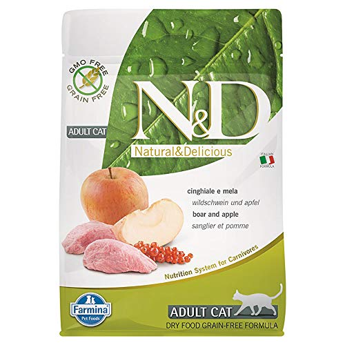 Farmina N&D Grain Free Adult jabali para gatos 300 gr.