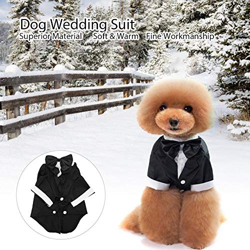 Fdit - Traje de novia para perro o mascota, traje de boda, para perro, para perro, para boda, cachorro, gato, decoración