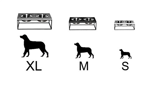 feedo – La hormigón Comedero | Diseño para perro | doble napf | Perros accesorios |