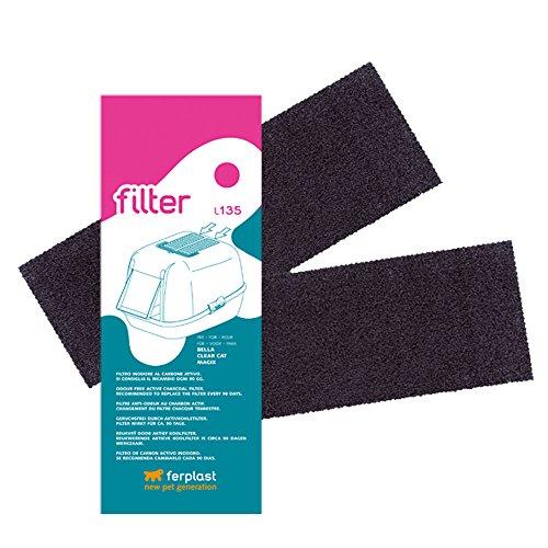 Ferplast - Filtros L 135 para Cajas de Aseo de Mascotas (x2 filtros)