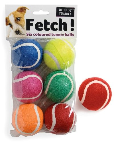 Fetsch! Pelotas de tenis en seis colores.