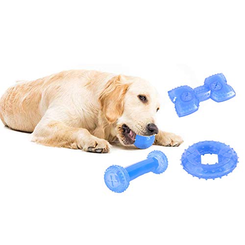 FJROnline - Rompecabezas de hielo para mascotas, juguete de refrigeración de larga duración, juguete interactivo para perros pequeños
