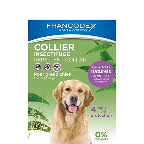 Francodex - Collar Repelente Natural para Perros mas 20 kg