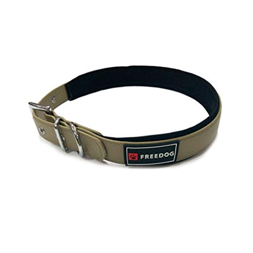 Freedog Collar Perro Ergo PVC con Acolchado Neopreno Talla 40 (Beig)