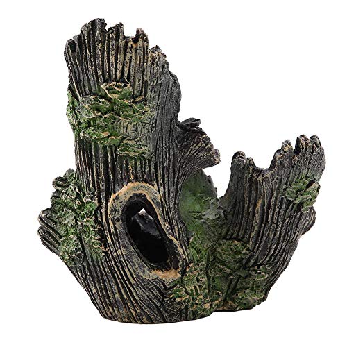 FTVOGUE Acuario Driftwood Madera Artificial Tronco de árbol Raíz Camarón Desove Terreno Cueva Tanque de Peces Vivarium Decoración(01)