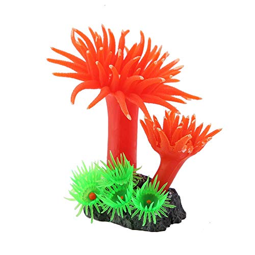 FTVOGUE Silicona Artificial Coral Concreto Base Simulación Plantas acuáticas Acuario Pecera Ornamentos(03)