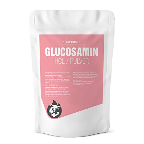 GLUCOSAMIN HCL Polvo | 100% puro sin aditivos | también adecuado para animales (caballos, perros, etc.) | de primera calidad (500g)