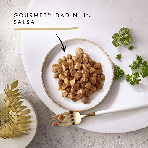 Gourmet Gold Alimento para el Gato Dados de Salsa con Conejo y Zanahoria, 85 g – Pack de 24 Unidades