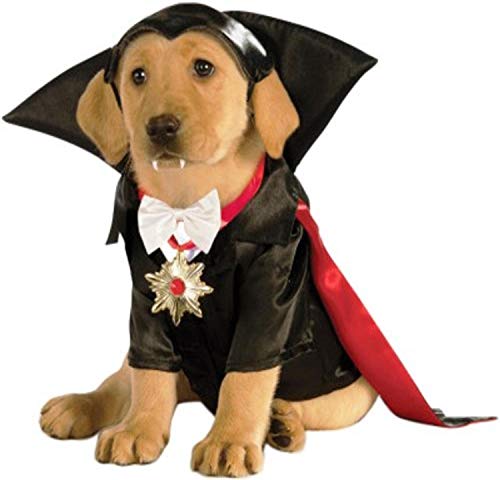 Halloween - Disfraz de Drácula para mascota, Talla S perro (Rubie's 887862-S)