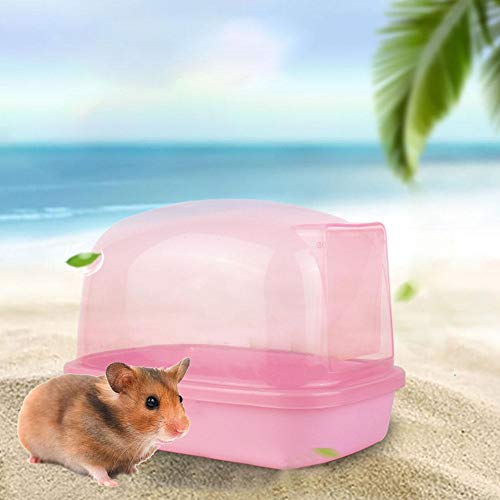 Hamster Dust Bath House, Contenedor De Baño De Arena De Plástico Con Cuchara Hamster Sandbox Guantes Protectores Para Pequeños Animales Chinchilla Osos Dorados Oso Negro Hamsters Ratón De Jerbo