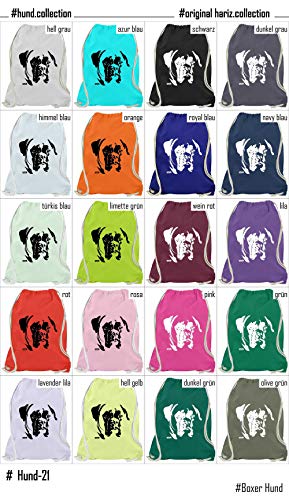 Hariz - Bolsa de deporte para perros, mascotas, incluye tarjeta de regalo, rojo (Rojo) - Hund21-WM110-9-1
