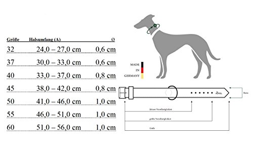 HUNTER - Collar para Perro de Piel de Alce Redondo y Suave, Color Negro, Ajustable 41-46 cm