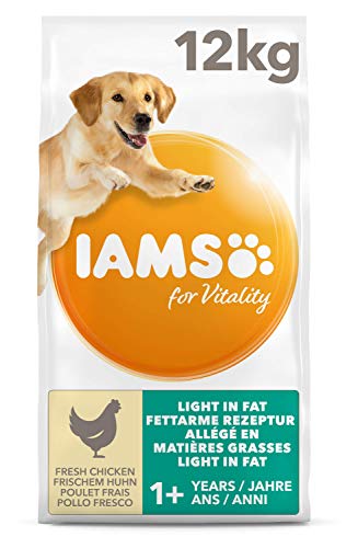 IAMS for Vitality Light in fat - Alimento para Perros con Pollo Fresco, 12 kg