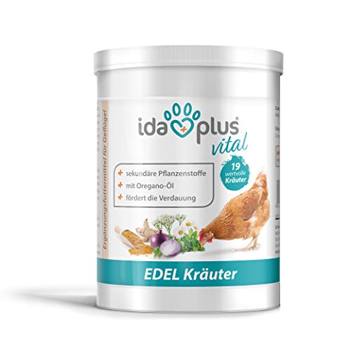 Ida Plus - Pollo de hierbas noble (500 g) - Mezcla de 19 valiosas hierbas - para digestión - Forro equilibrado 100% natural
