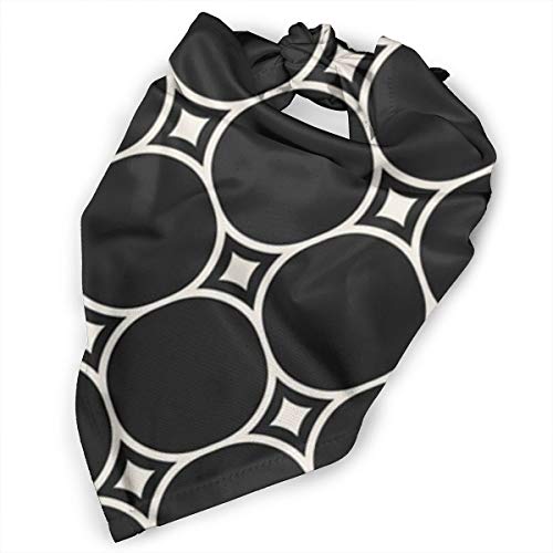 iuitt7rtree - Bufanda circular con patrón sin costuras, malla triangular, accesorios para gatos y perros mascotas