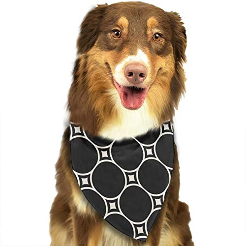 iuitt7rtree - Bufanda circular con patrón sin costuras, malla triangular, accesorios para gatos y perros mascotas