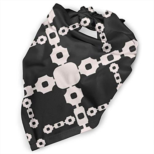 iuitt7rtree - Cadena de círculos de textura sin costuras, pañuelos, bufandas triangulares, accesorios para perros pequeños, medianos y grandes mascotas