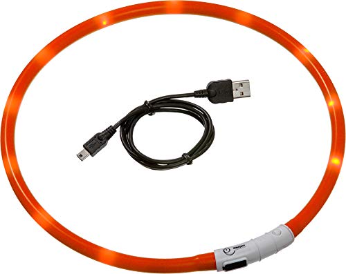 Karlie 64904 Visio Light Collar LED, Recargable con USB, Naranja