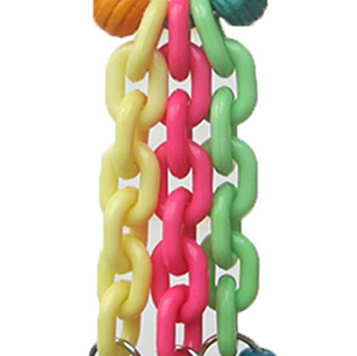 Keersi Colorido juguete de jaula para masticar para pájaros papagayos, periquitos, cacatúas, guacamayos, canarios
