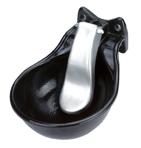 Kerbl 221500 - Bebedero con Boquilla de Acero Nirosta, Color Negro