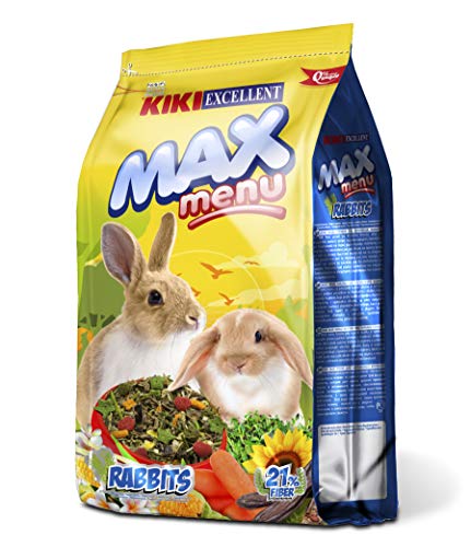 KIKI Alimento Completo para Conejos Enanos MAX Menu 1Kg