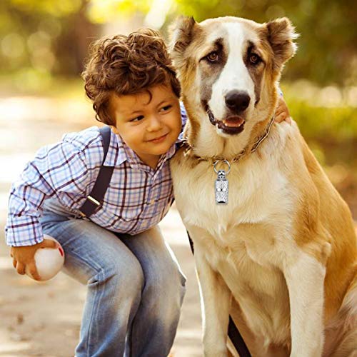 kissral 5pcs Chapa Perro con Etiqueta de Dirección Chapa Identificativa Perro Etiqueta de Identificación Anti-Perdido para Collar Perro y Collar Gato Accesorios para Mascotas Decoraciones Llavero