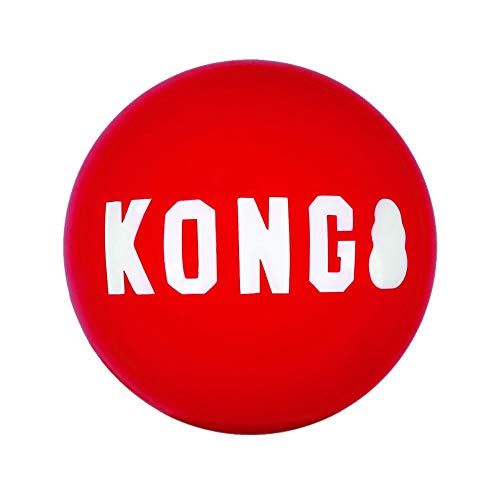 Kong Signature - Juego de 2 Pelotas de Golf (tamaño S, Talla S), Color Rojo