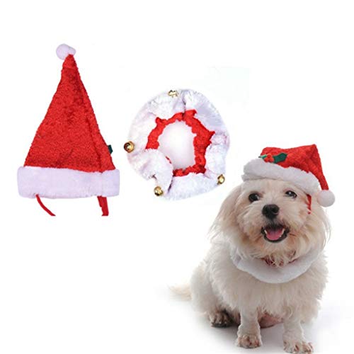 Kungfu Mall - Disfraz de Papá Noel para perro, disfraz de Navidad