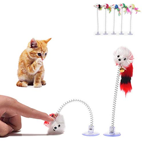 Lidylinashop Juguetes Gato Juguete Gato Interactivo Gato Juguetes Cat Bolas de Juguetes Varita de Gato Juguetes interactivos para Gatos de Interior Rat