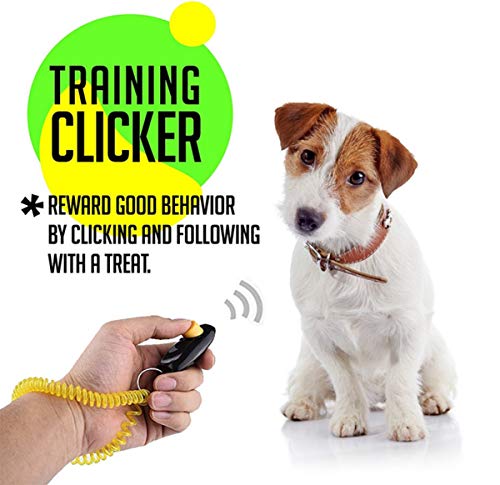 Liuer 3pcs Dog Training Whistle Silbato para Perros para Dejar de ladrar Barking Deterrents Obedience Dog Behavioural Aids Ultrasonidos Frecuencias Ajustables con 3PCS Clicker de adiestramiento