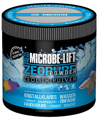 MICROBE-LIFT Zeopure Powder - Polvo de zeolita para Agua cristalina, Elimina contaminantes, Agua Dulce y Agua de mar