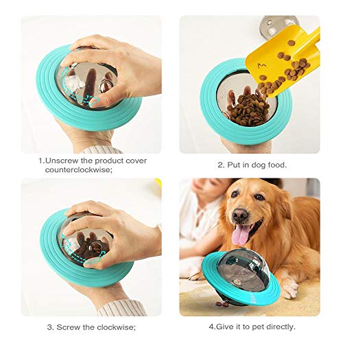 MLQ Easy Dog Flying Disc Toy, Juguete Interactivo para Cachorros Multiusos, para Entrenar la precisión, Agilidad y beneficio del Perro para la Salud del Perro