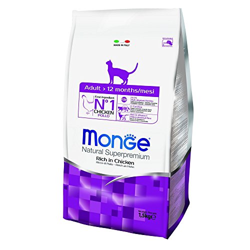 Monge - Natural Superpremium - Alimento seco para Gatos Mayores - Sabor Pollo