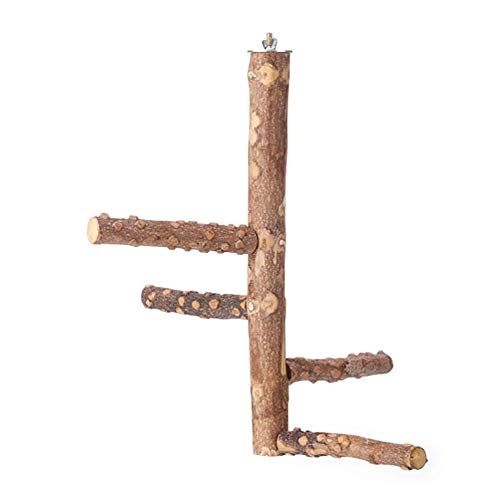 N'A Parrot Claws Grind Stick, Parrot Pepper Wood Stand Bar, Nature Pepperwood Bird Perch Stand Actividad Juguete, Adecuado para Loros Pequeños Y Medianos