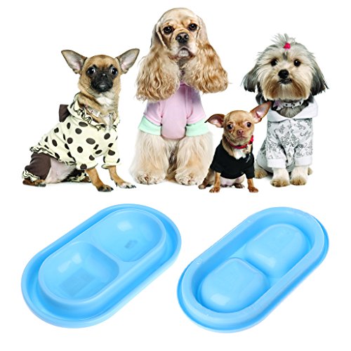 Ncbvixsw - Comedero doble de plástico antihormigas para perros, gatos, cachorros