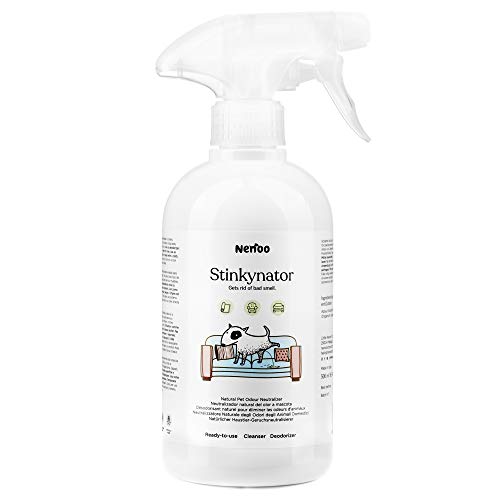 Nenoo Stinkynator Desinfectante Desodorante y Neutralizador de Olores de Perro a Base de Plantas para el Hogar, Listo para Usar Spray 500 Mililitros