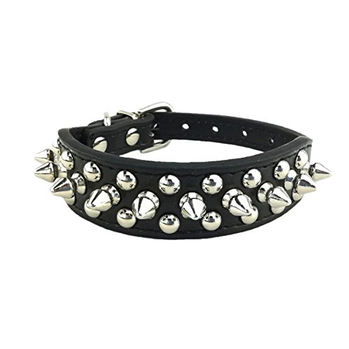Newtensina Elegante Collar de Perro Punk Collar de Perro Tachuelas Collar de Perro para Perros