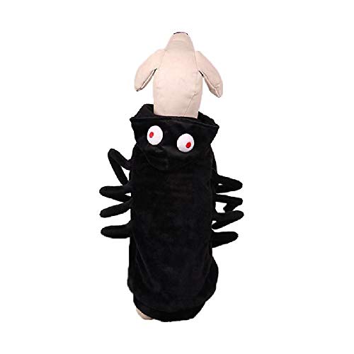 Nobrand Popular Teddy ropa para mascotas Halloween Navidad perro araña negro cambiándose en ropa de perro