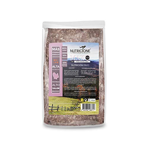 Nutricione - Barf MAX Vital Menú Completo Natural Pavo 5kg congelado (10 Paquetes 500 gr)