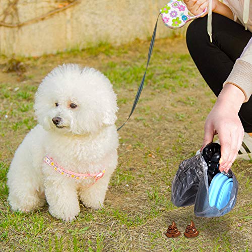 Outtybrave - Pala para excrementos de Perros con 6 Bolsas de residuos para Mascotas pequeñas, con Bolsa para excrementos de Mascotas, removedor de Caca y recogedor, Color Azul