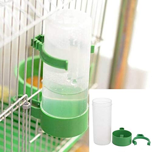 PANPAN 10 PCS Practical Birds Feeding Equipment Loro Bird Drinker Alimentador de riego con Clip Suministros Gato Perro Mascota (Color : L)