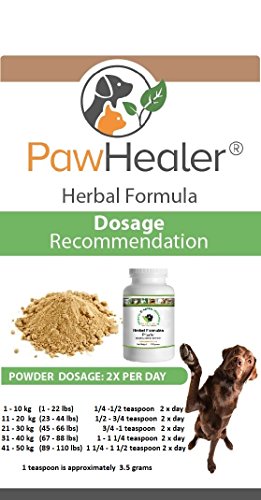 PawHealer Remedio para la Tos del Perro con Soporte para la tráquea: se Utiliza para la Tos Fuerte y Grave, 100 Gramos/Polvo
